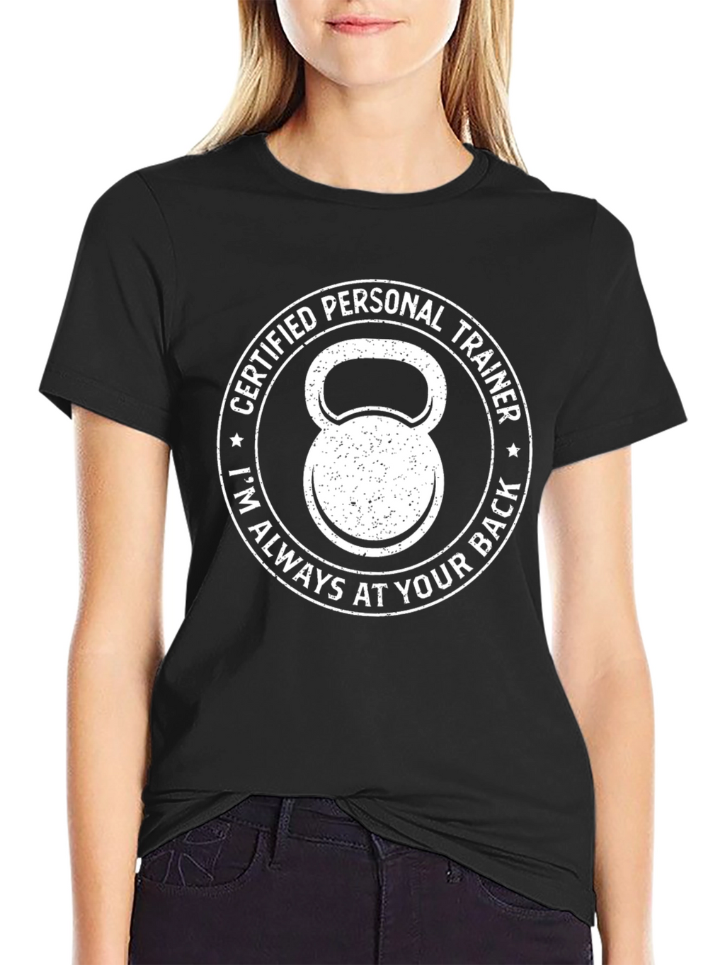 Certified Personal Trainer T-Shirt Kettlebell Design