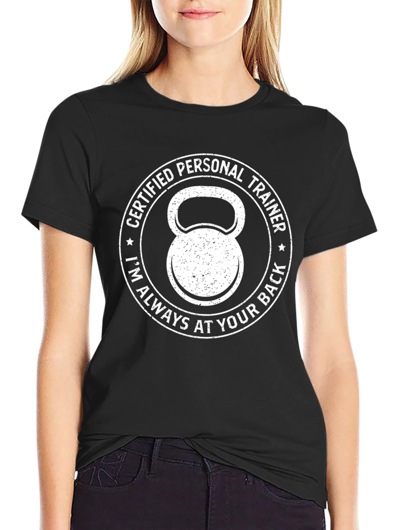 Certified Personal Trainer T-Shirt Kettlebell Design