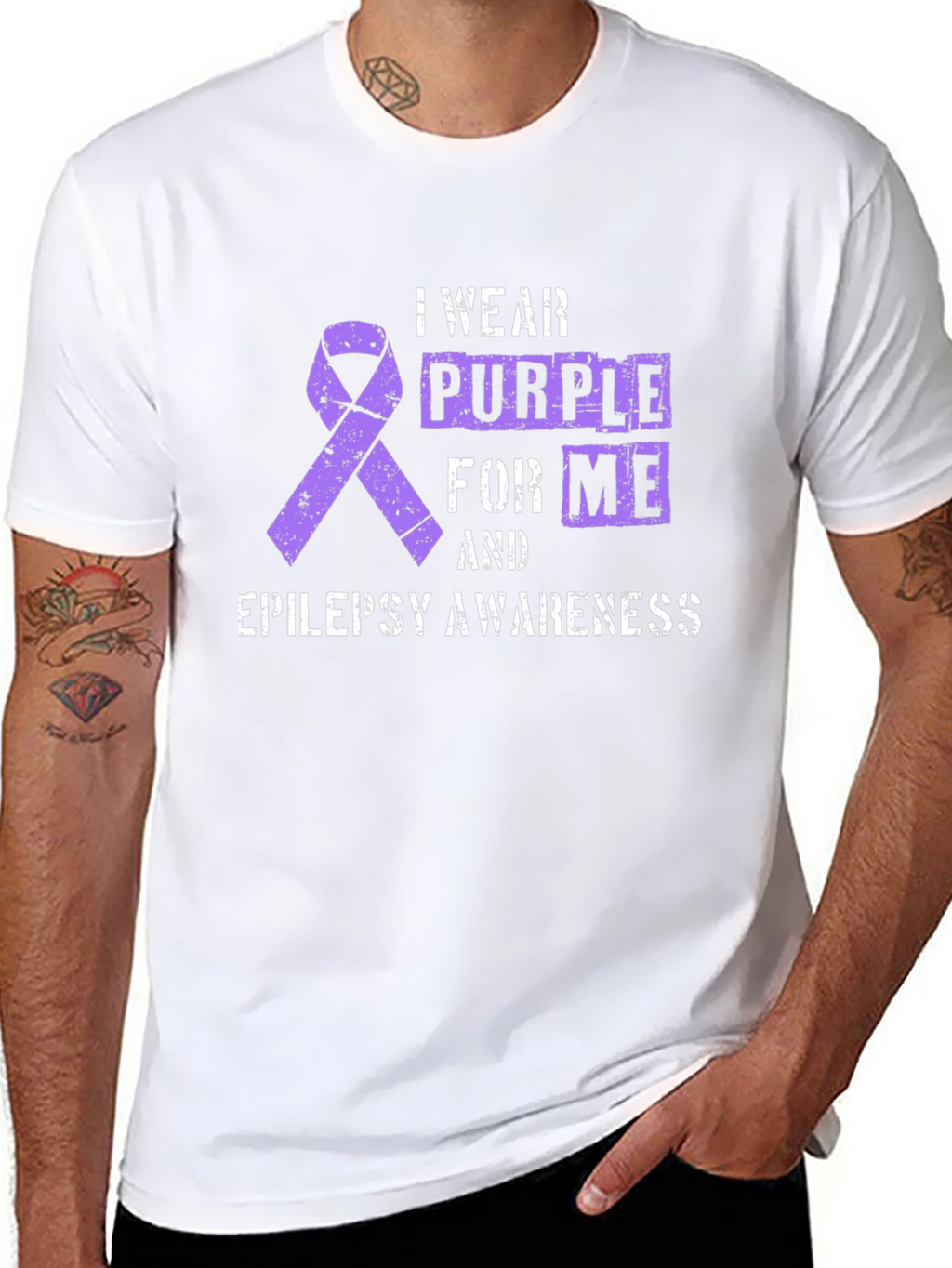 Purple Epilepsy Awareness T-Shirt
