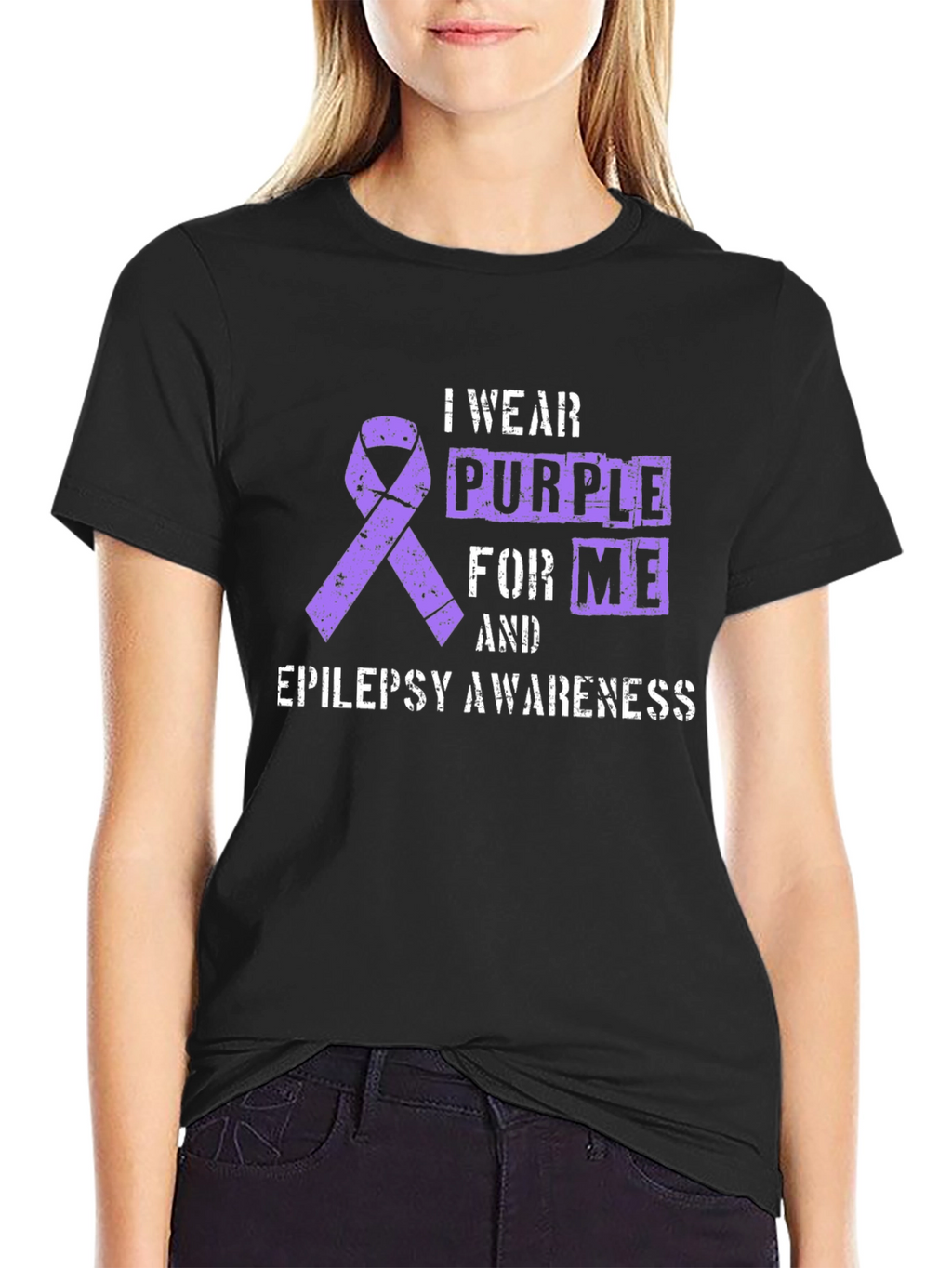 Purple Epilepsy Awareness T-Shirt