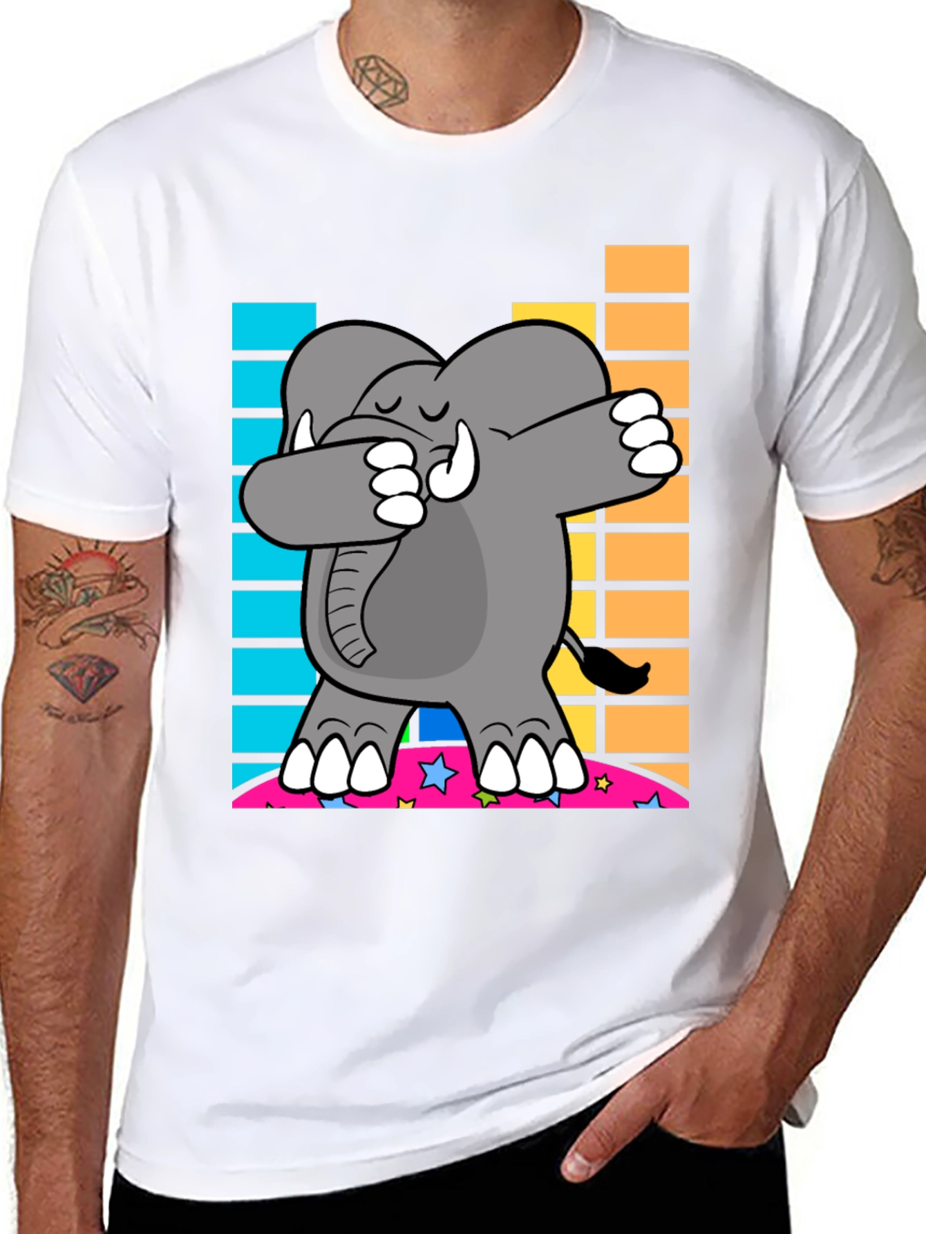 Dabbing Elephant Graphic Tee