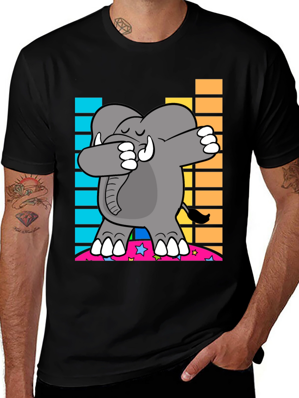 Dabbing Elephant Graphic Tee
