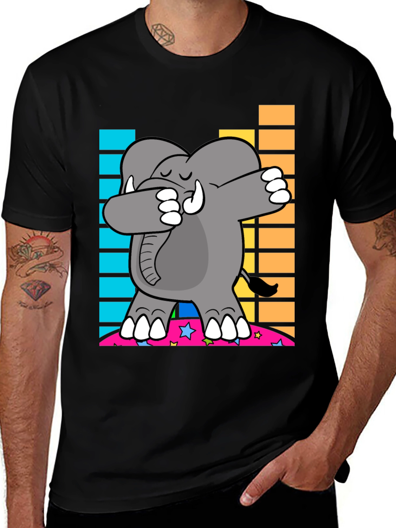 Dabbing Elephant Graphic Tee