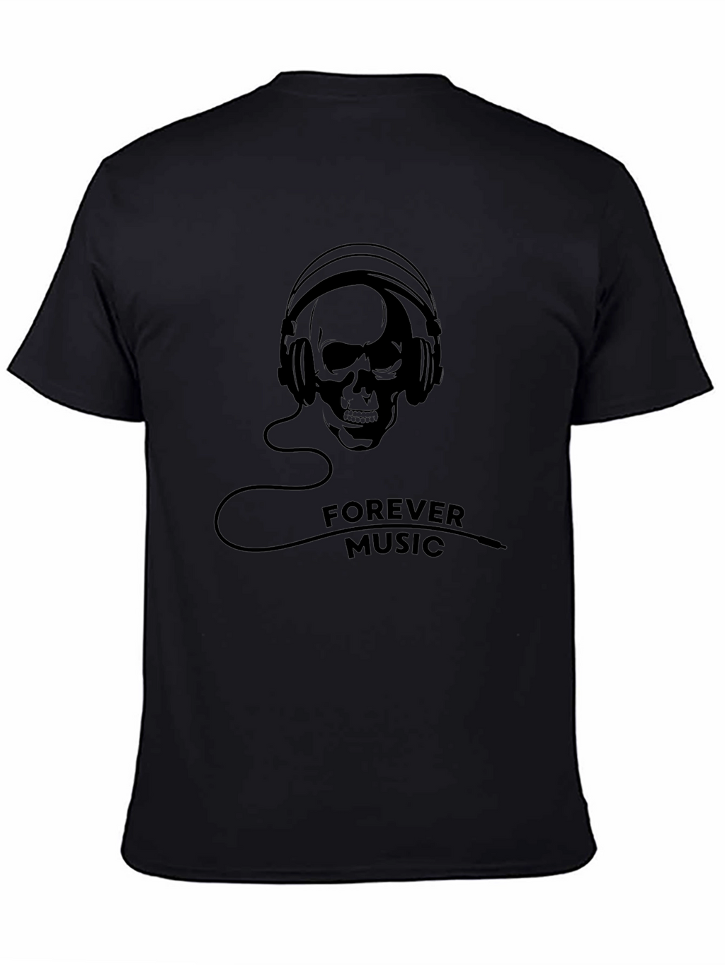 Skull Headphone Graphic Tee - Forever Music