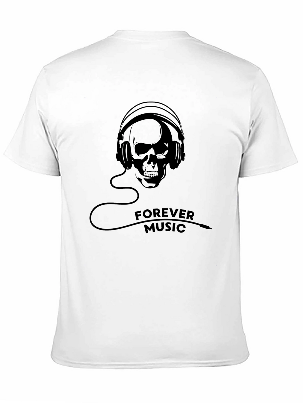 Skull Headphone Graphic Tee - Forever Music