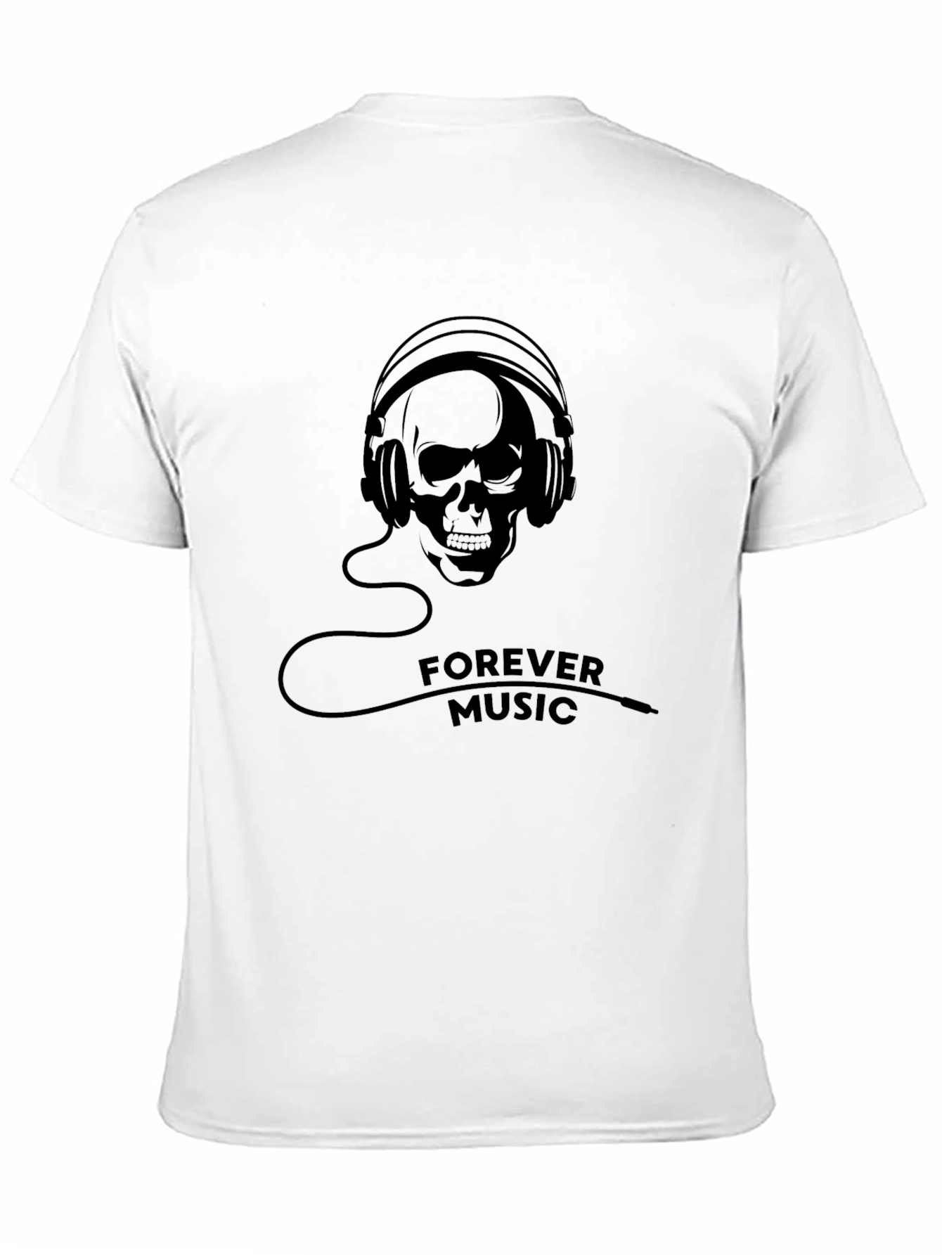 Skull Headphone Graphic Tee - Forever Music