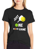 Just One More Game Pickleball Graphic Tee