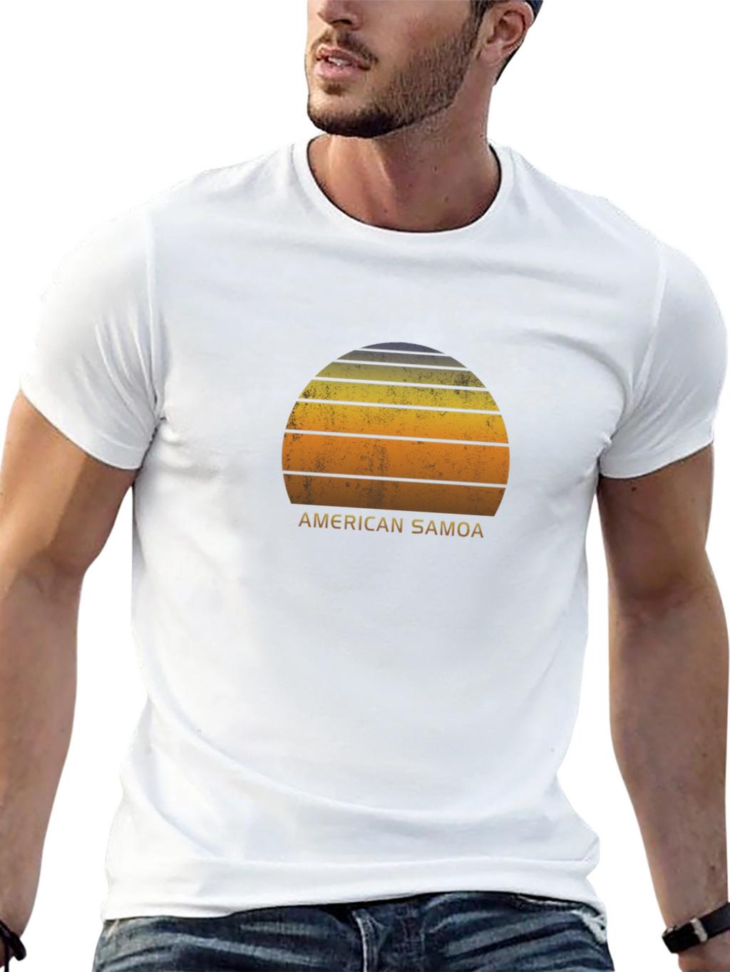 American Samoa Sunset Graphic T-Shirt
