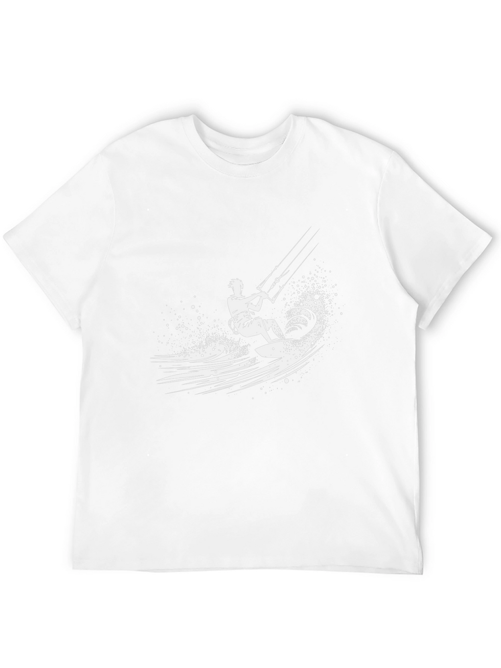 Kitesurfing Graphic Tee - Mens Black T-Shirt