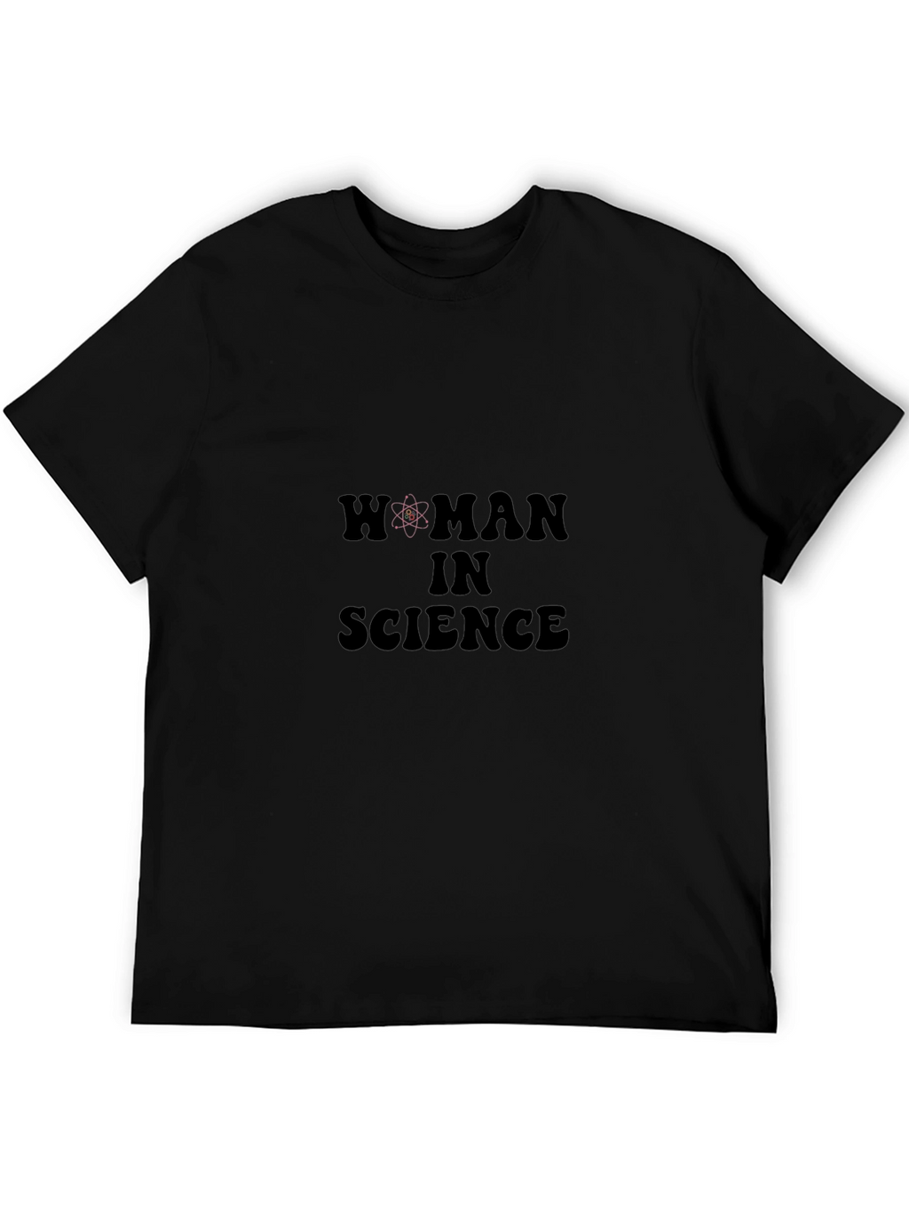 Woman in Science Graphic Tee - Black