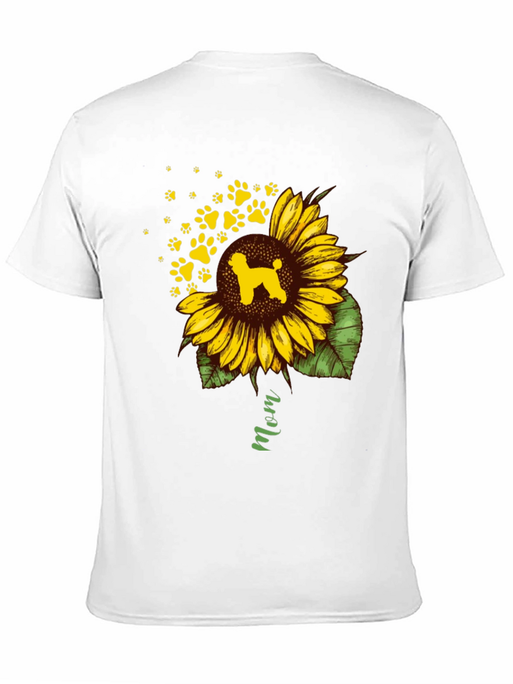 Sunflower Dog Mom T-Shirt - Black