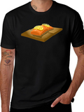 Salmon on Cedar Plank Graphic Tee - Black