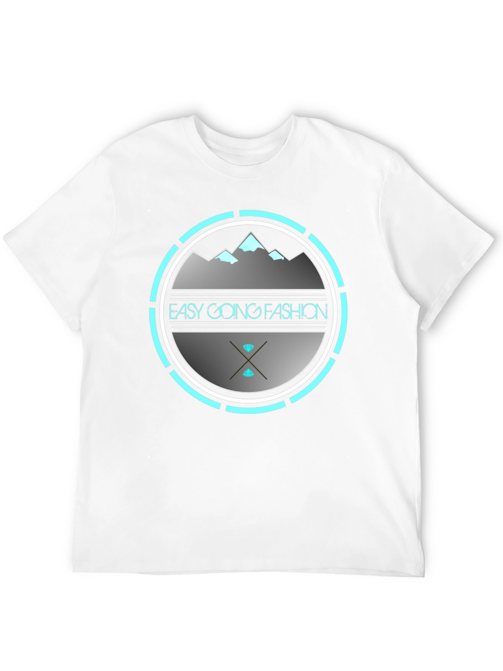 Easy Going Fashion Graphic Tee - Black