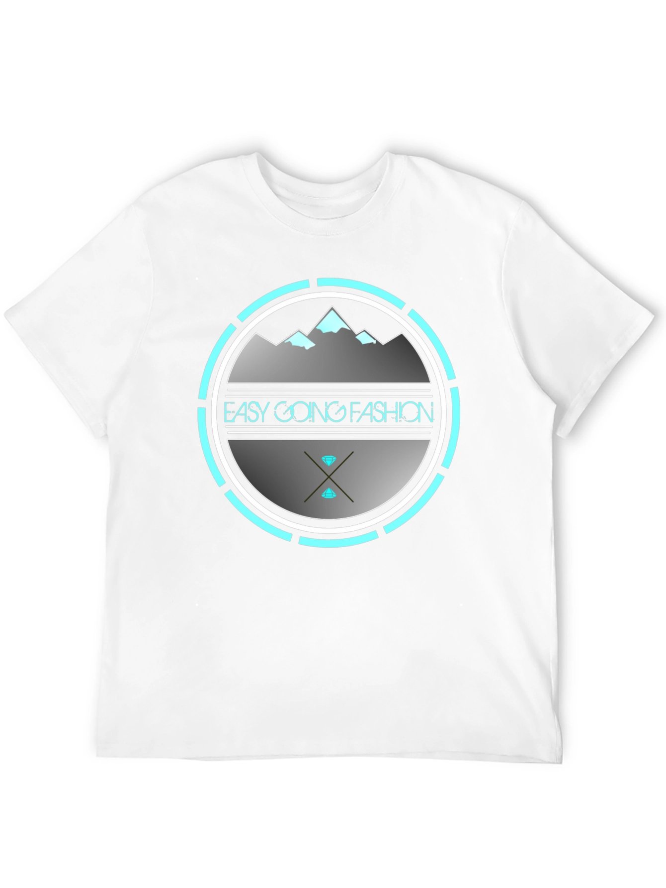 Easy Going Fashion Graphic Tee - Black