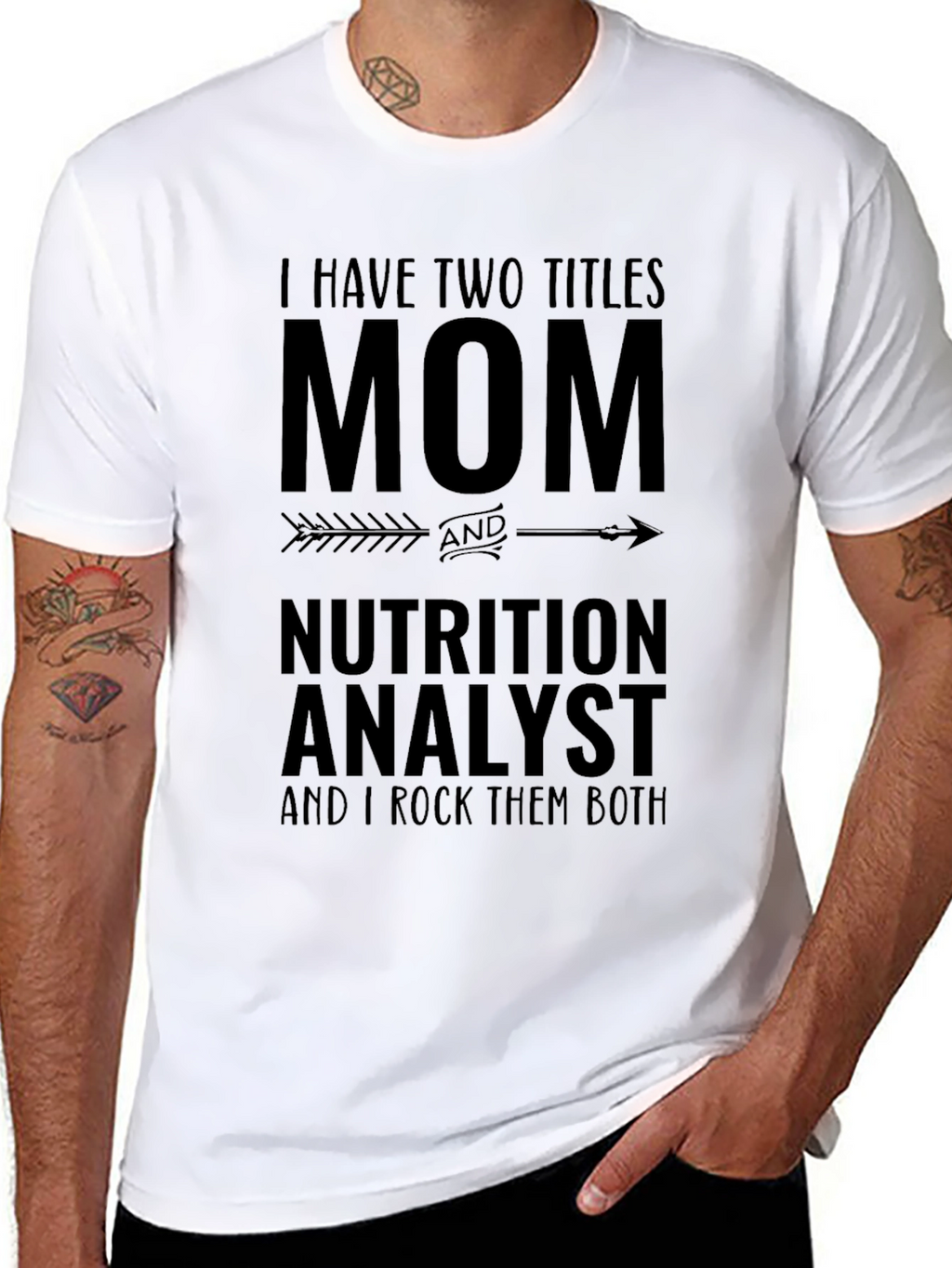 Mom & Nutrition Analyst Graphic T-Shirt