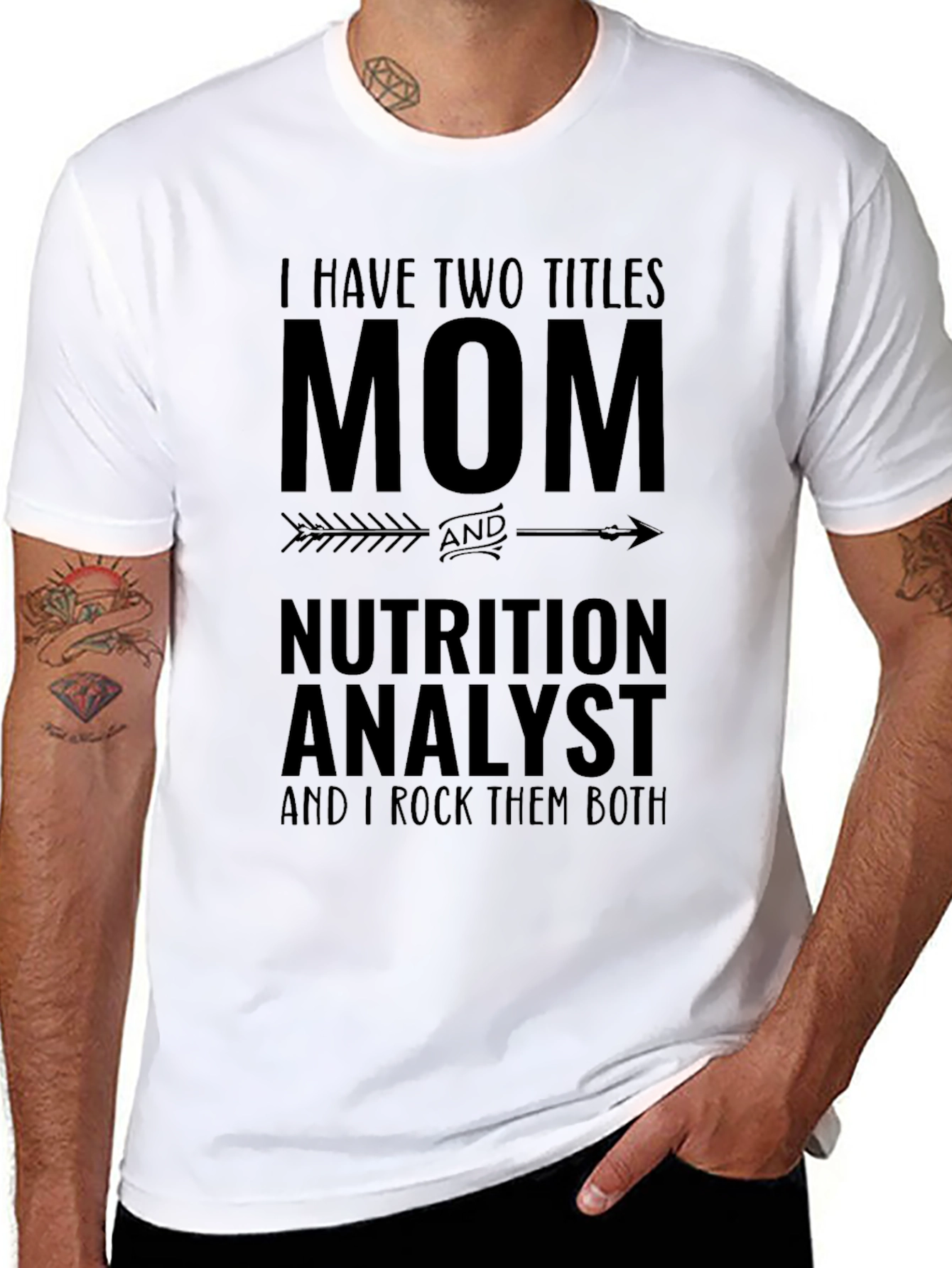 Mom & Nutrition Analyst Graphic T-Shirt
