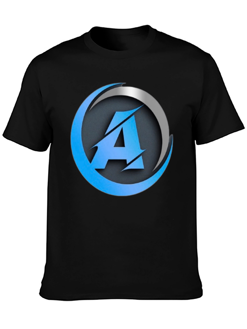 Modern A Logo Black T-Shirt
