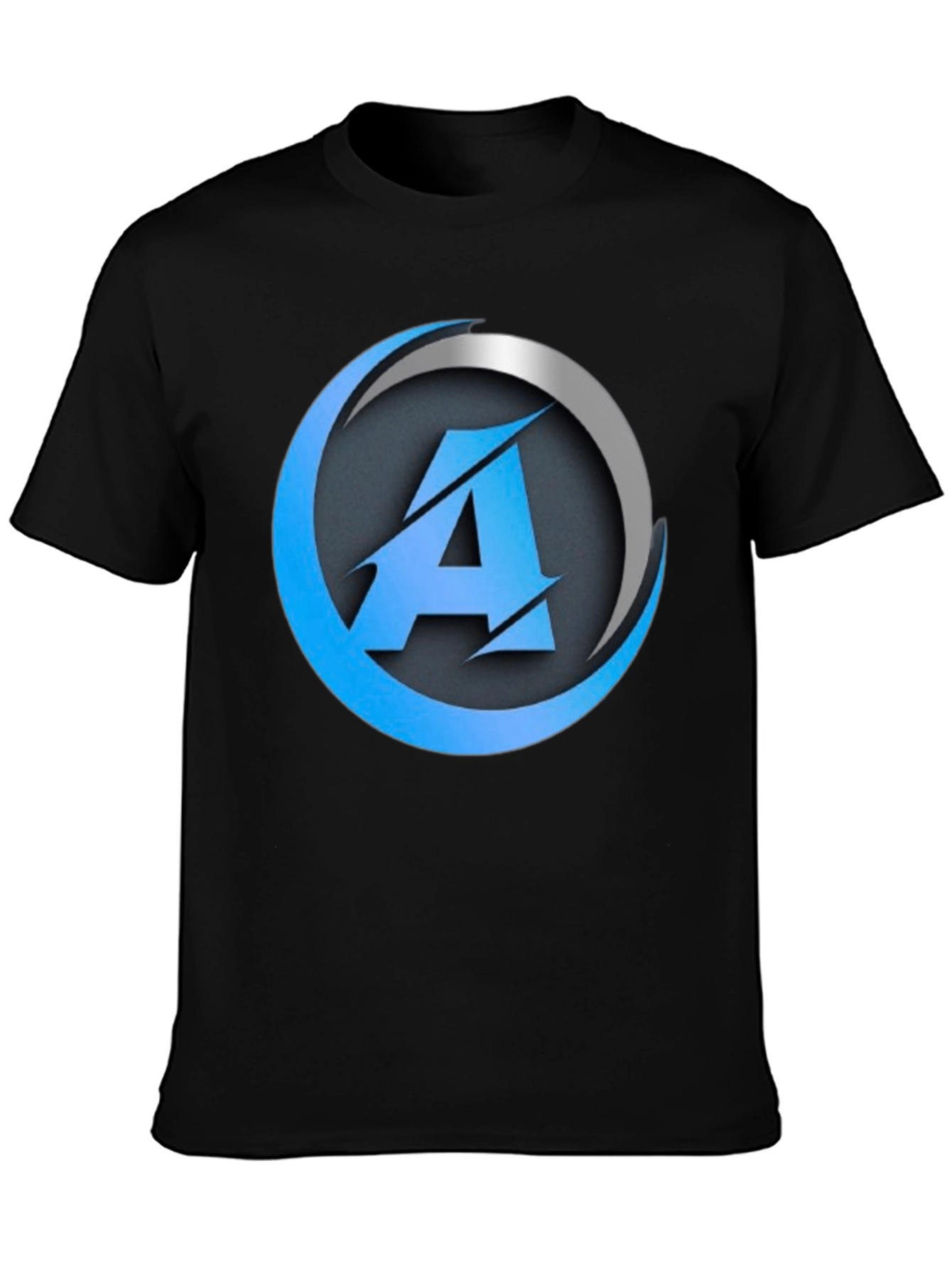 Modern A Logo Black T-Shirt