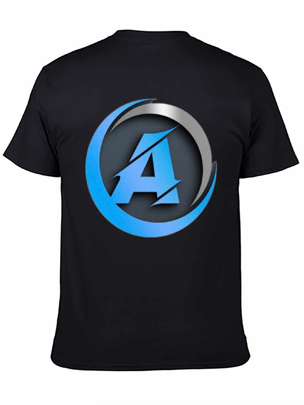 Modern A Logo Black T-Shirt