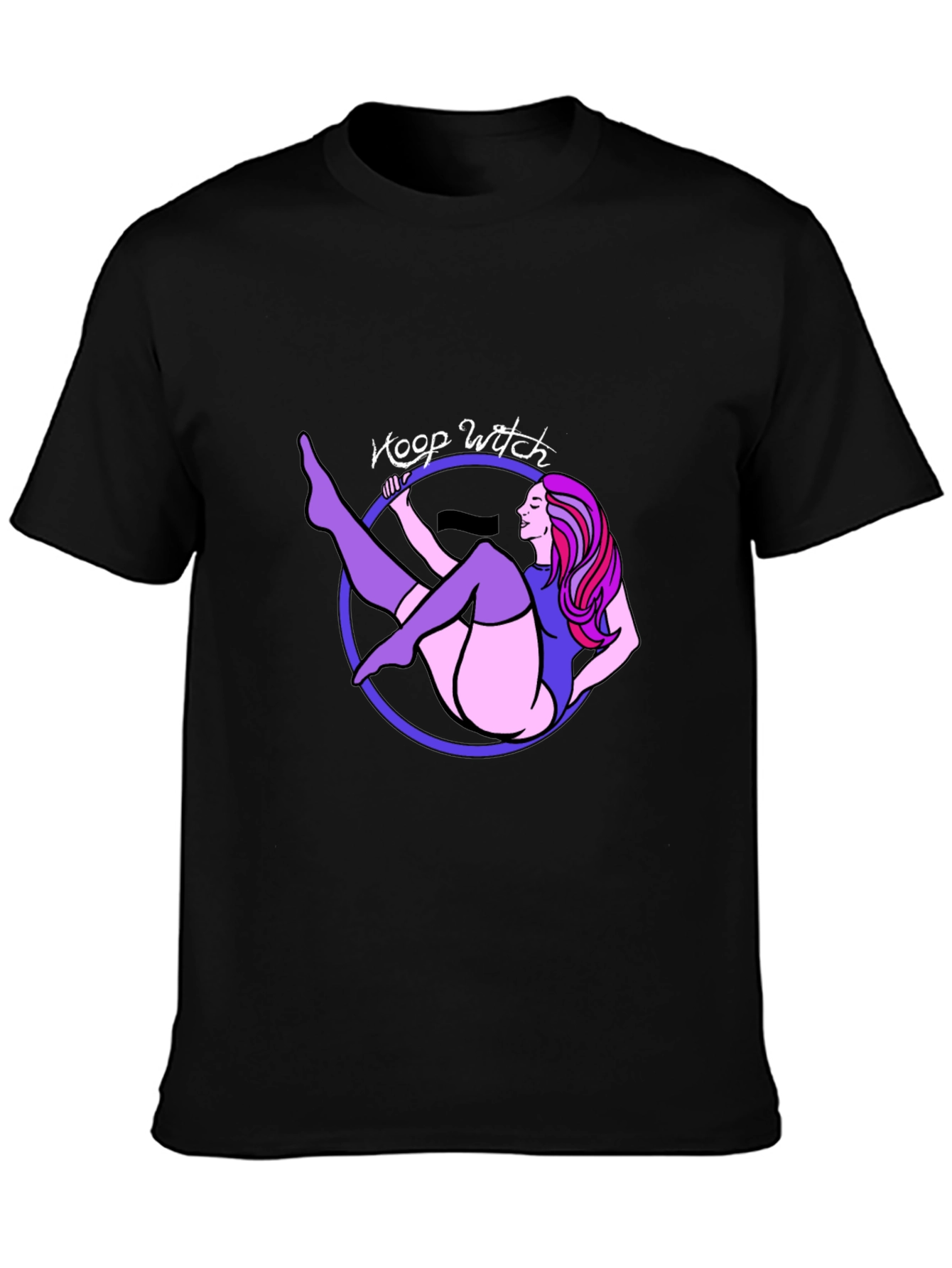 Hoop Witch Graphic T-Shirt - Black