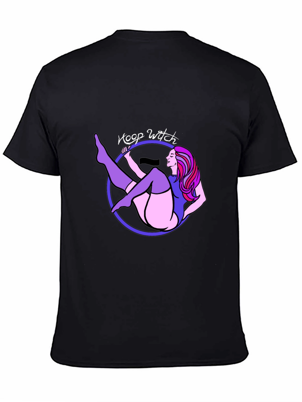 Hoop Witch Graphic T-Shirt - Black