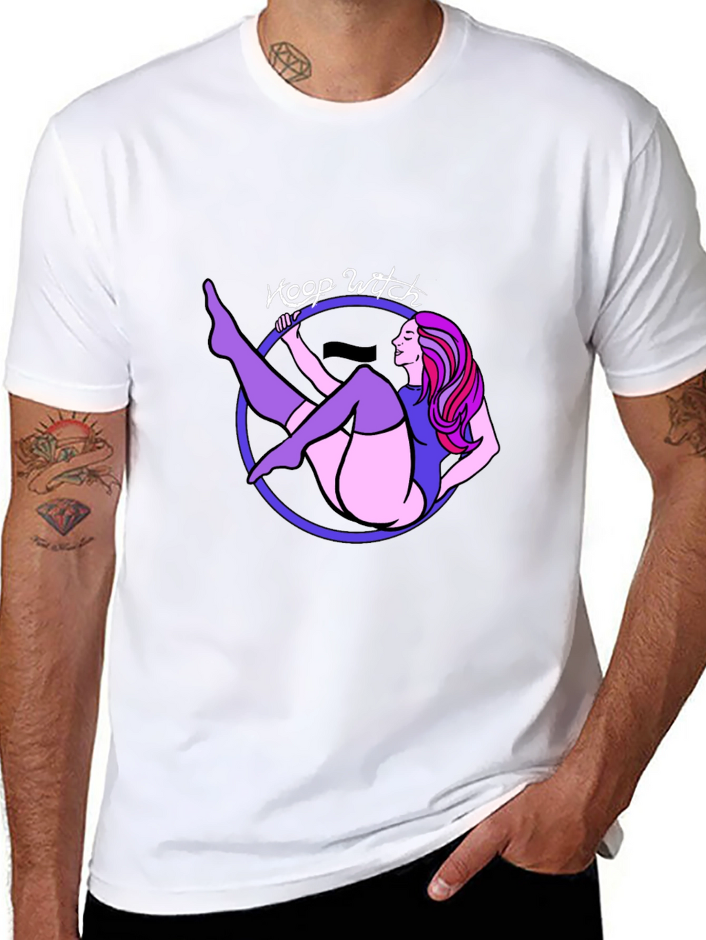 Hoop Witch Graphic T-Shirt - Black