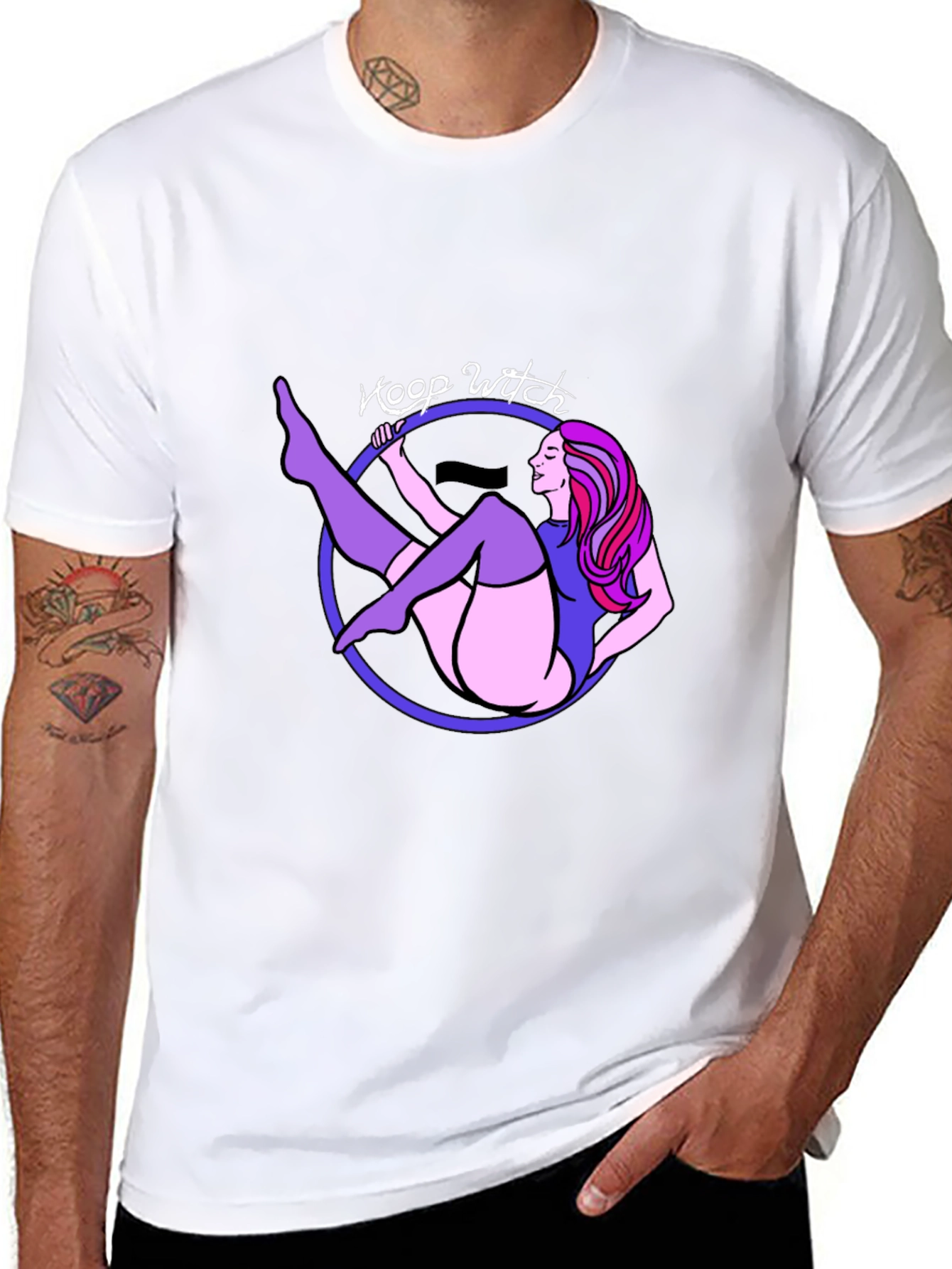 Hoop Witch Graphic T-Shirt - Black