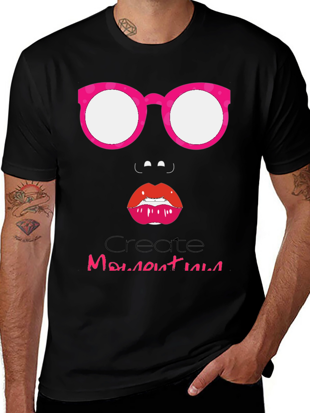 Funky Face Graphic Tee