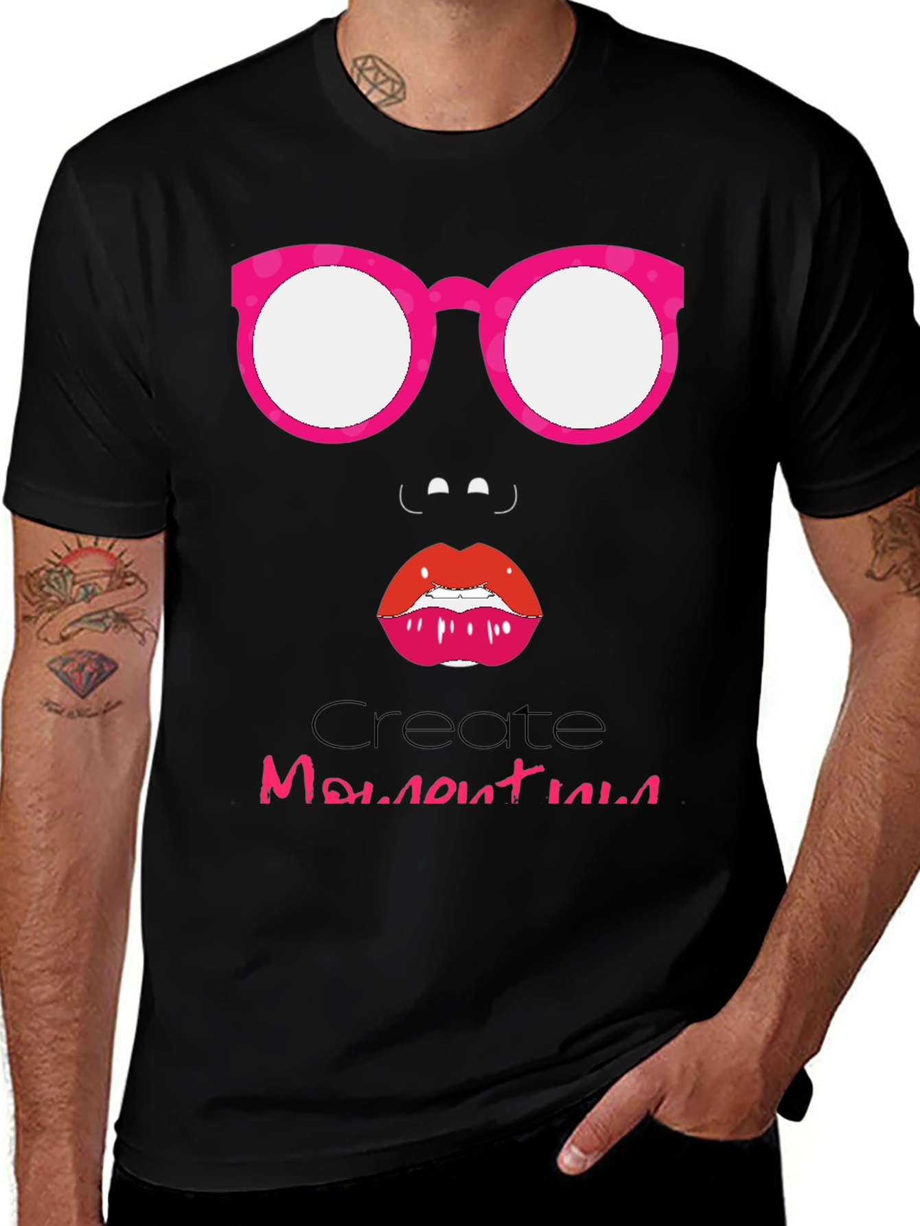 Funky Face Graphic Tee