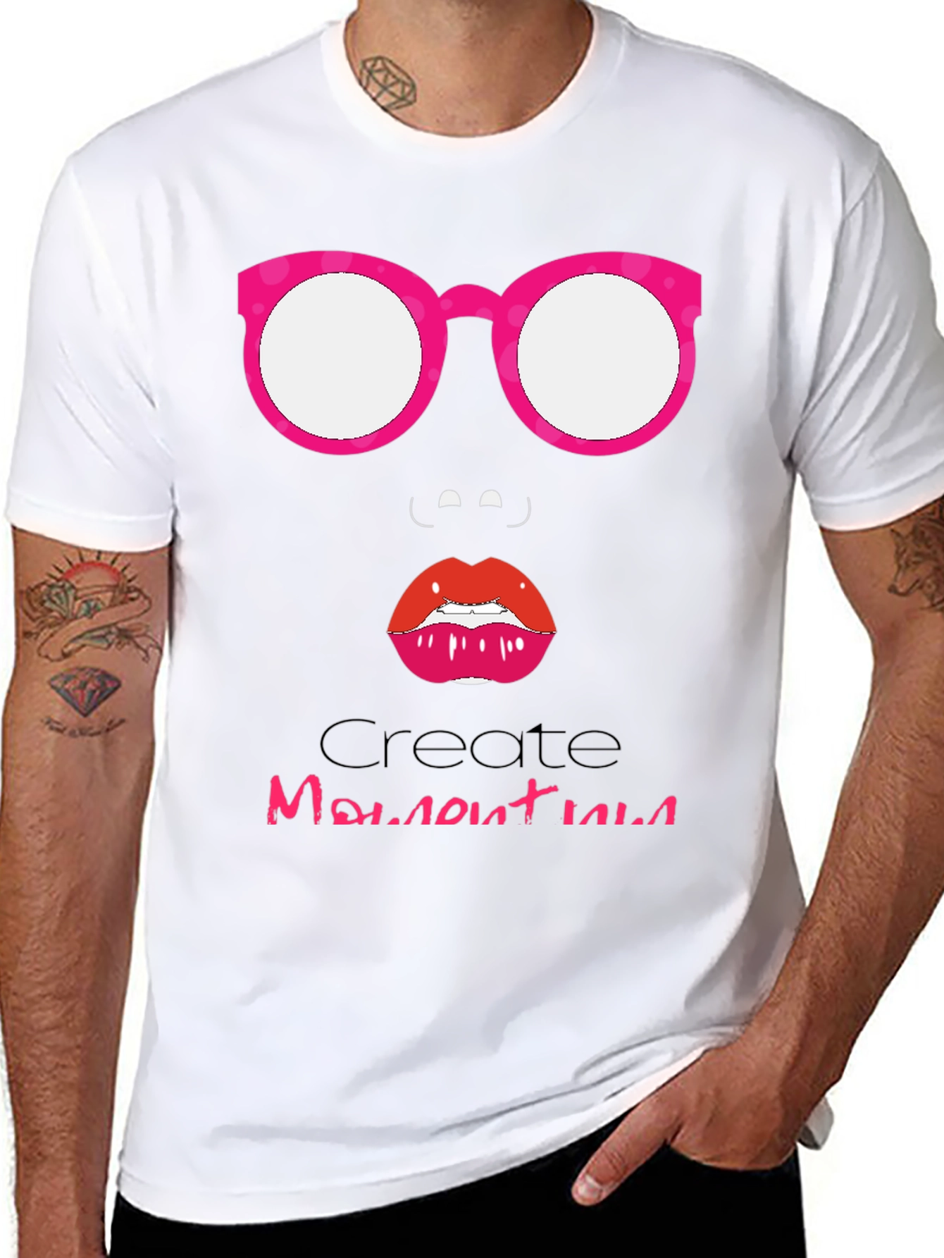 Funky Face Graphic Tee