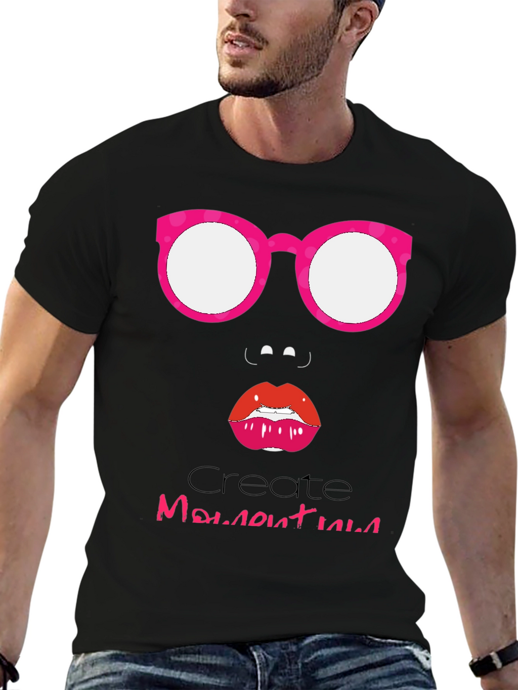 Funky Face Graphic Tee