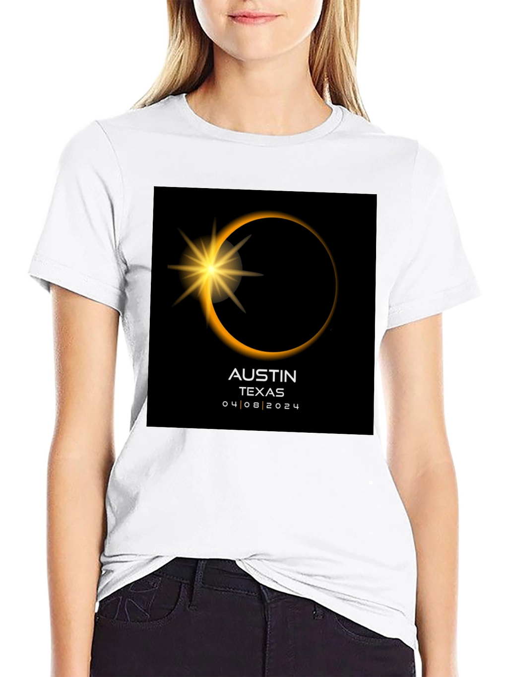 Austin Texas Eclipse 04/08/2024 T-Shirt