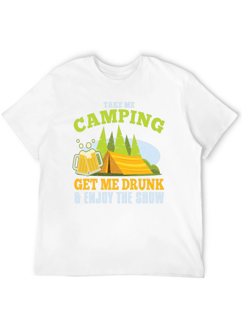 Camping Beer Black T-Shirt