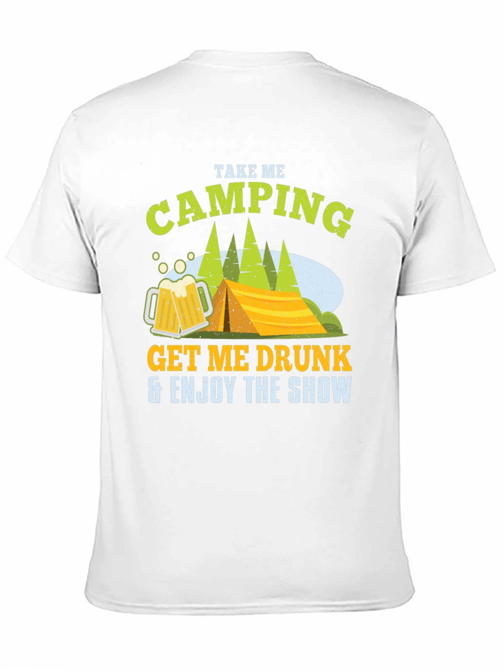 Camping Beer Black T-Shirt