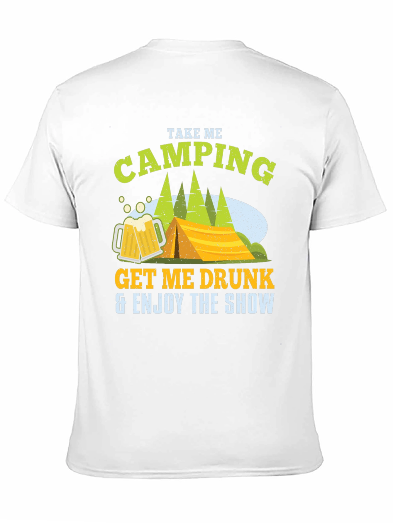 Camping Beer Black T-Shirt