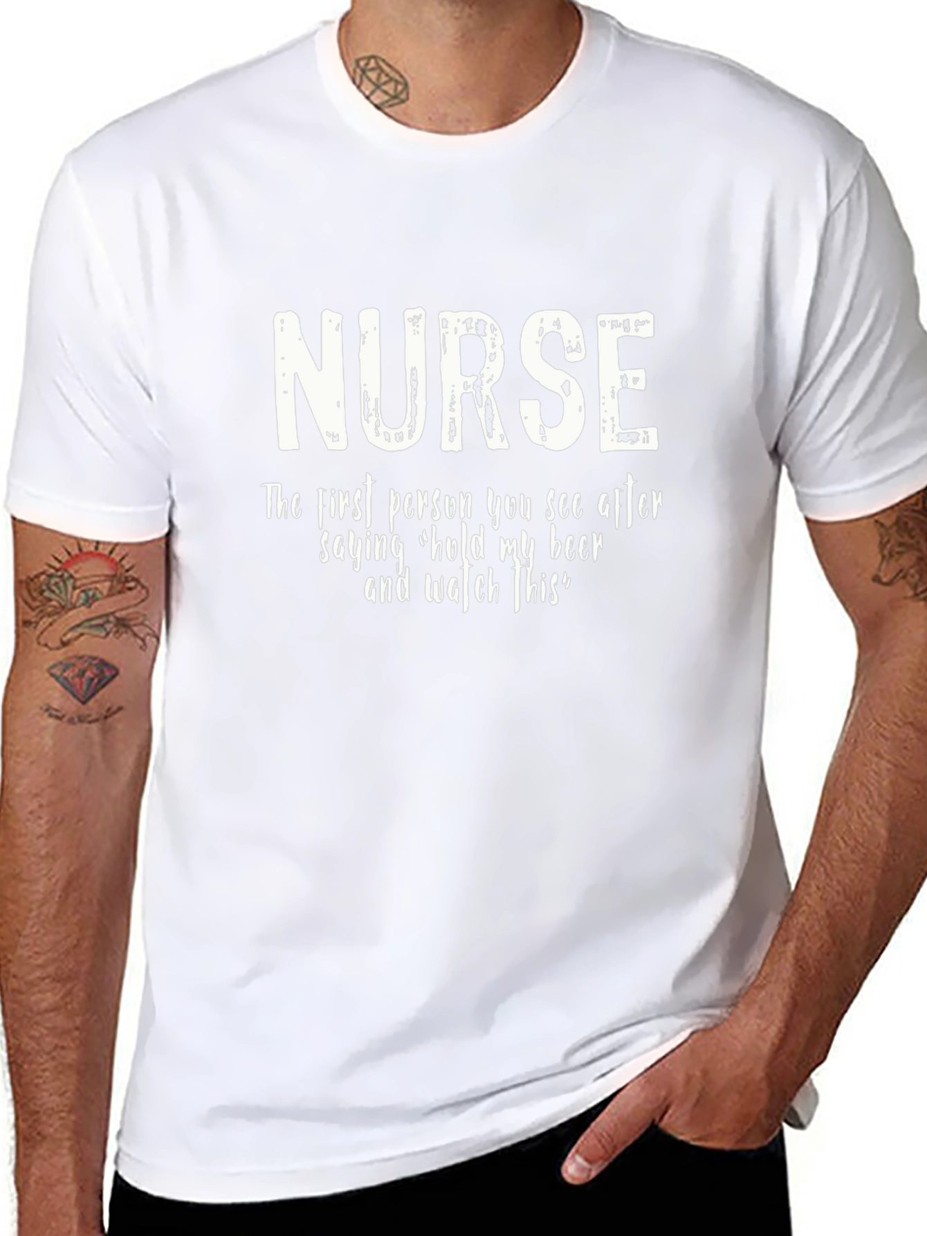 Nurse T-Shirt - Hold My Beer Funny Tee