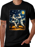 Starry Night Fencing T-Shirt Artistic Menswear