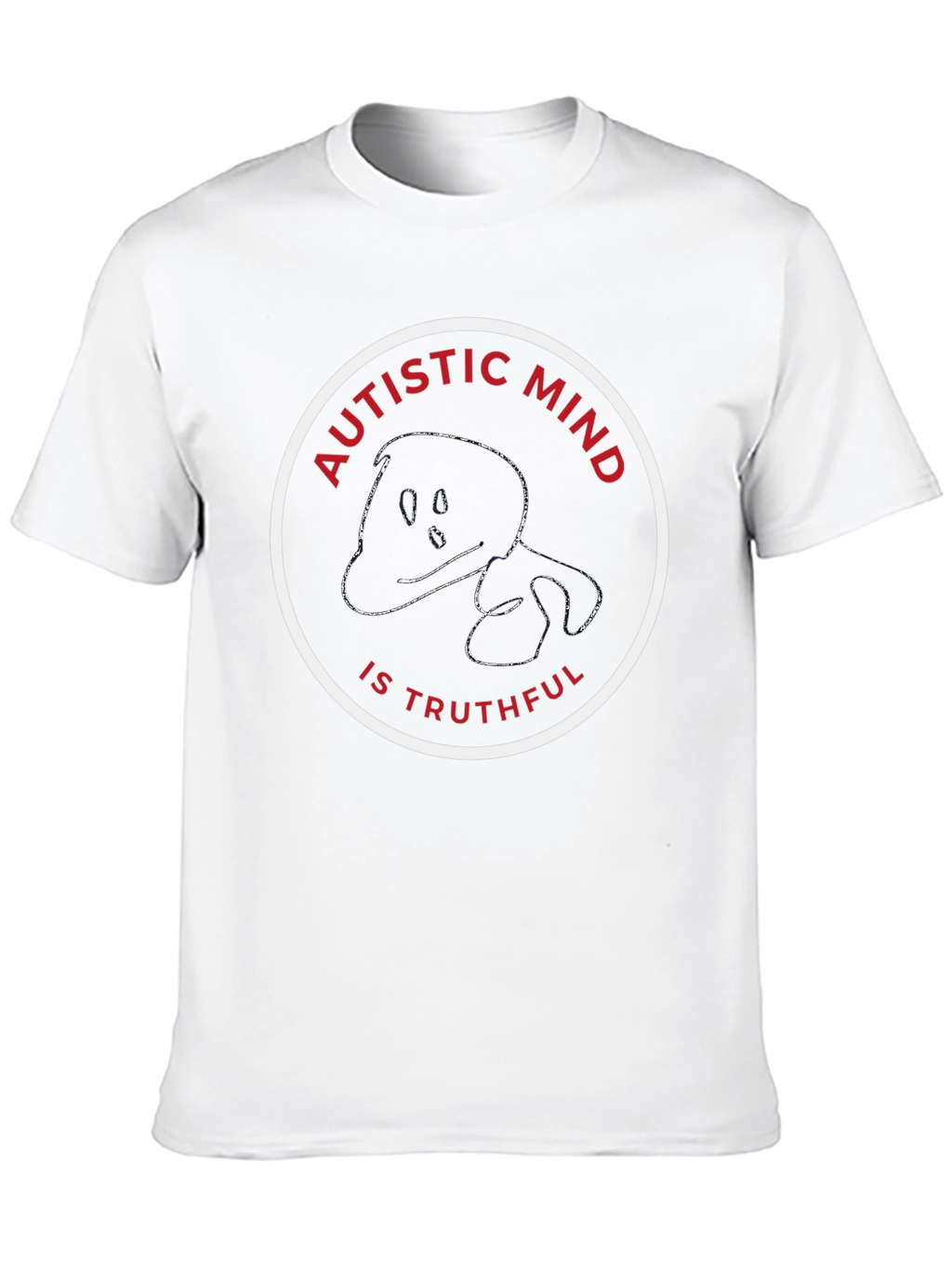 Autistic Mind Truthful Black T-Shirt