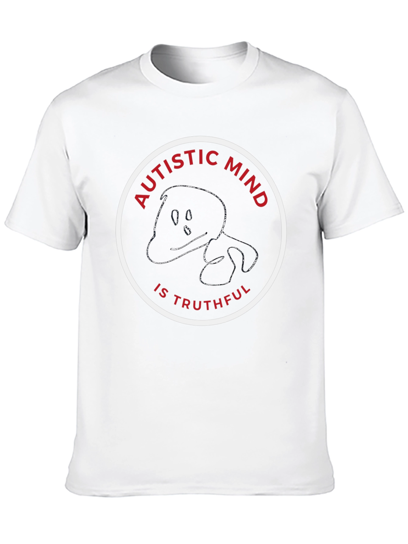 Autistic Mind Truthful Black T-Shirt