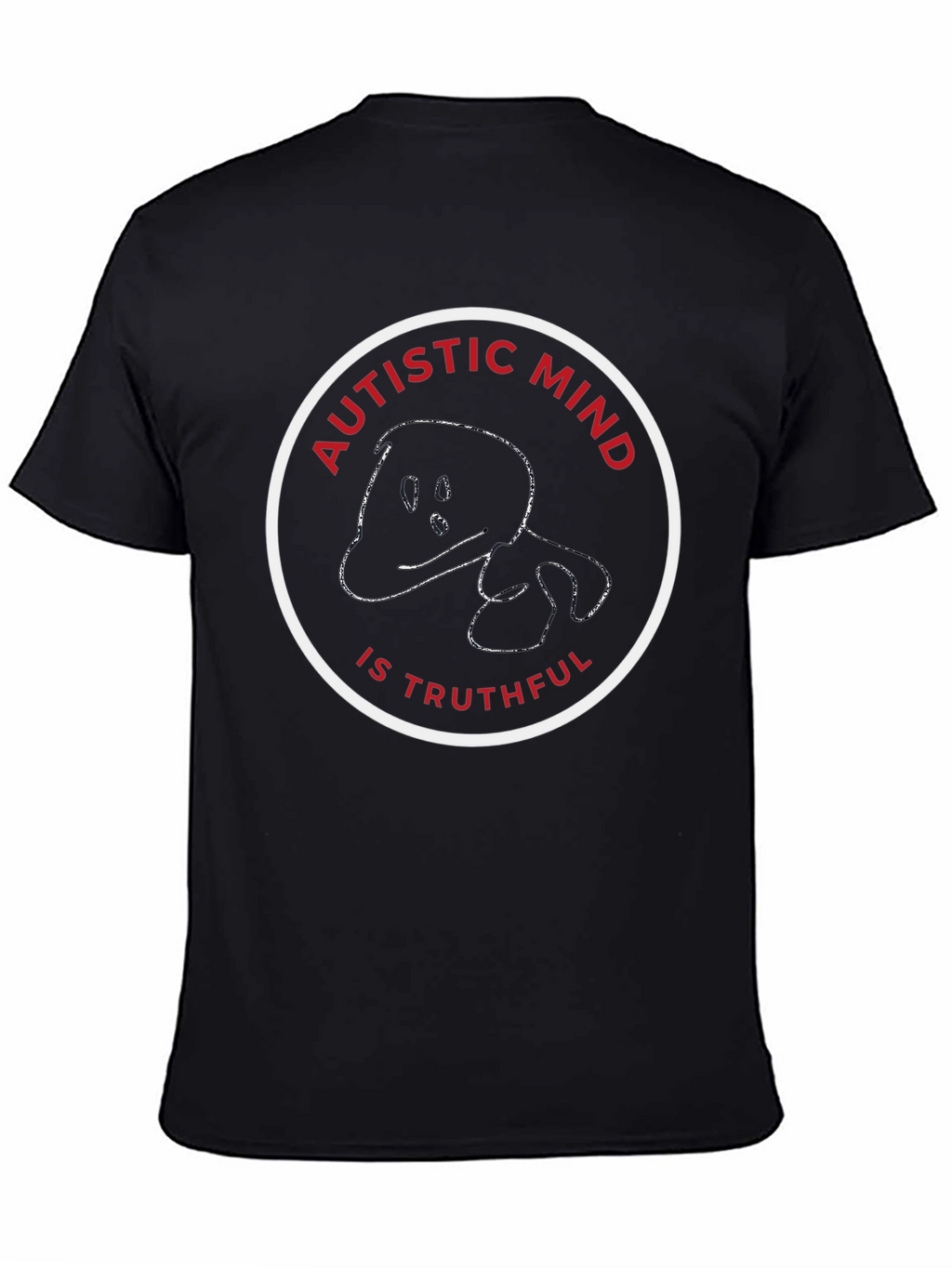 Autistic Mind Truthful Black T-Shirt