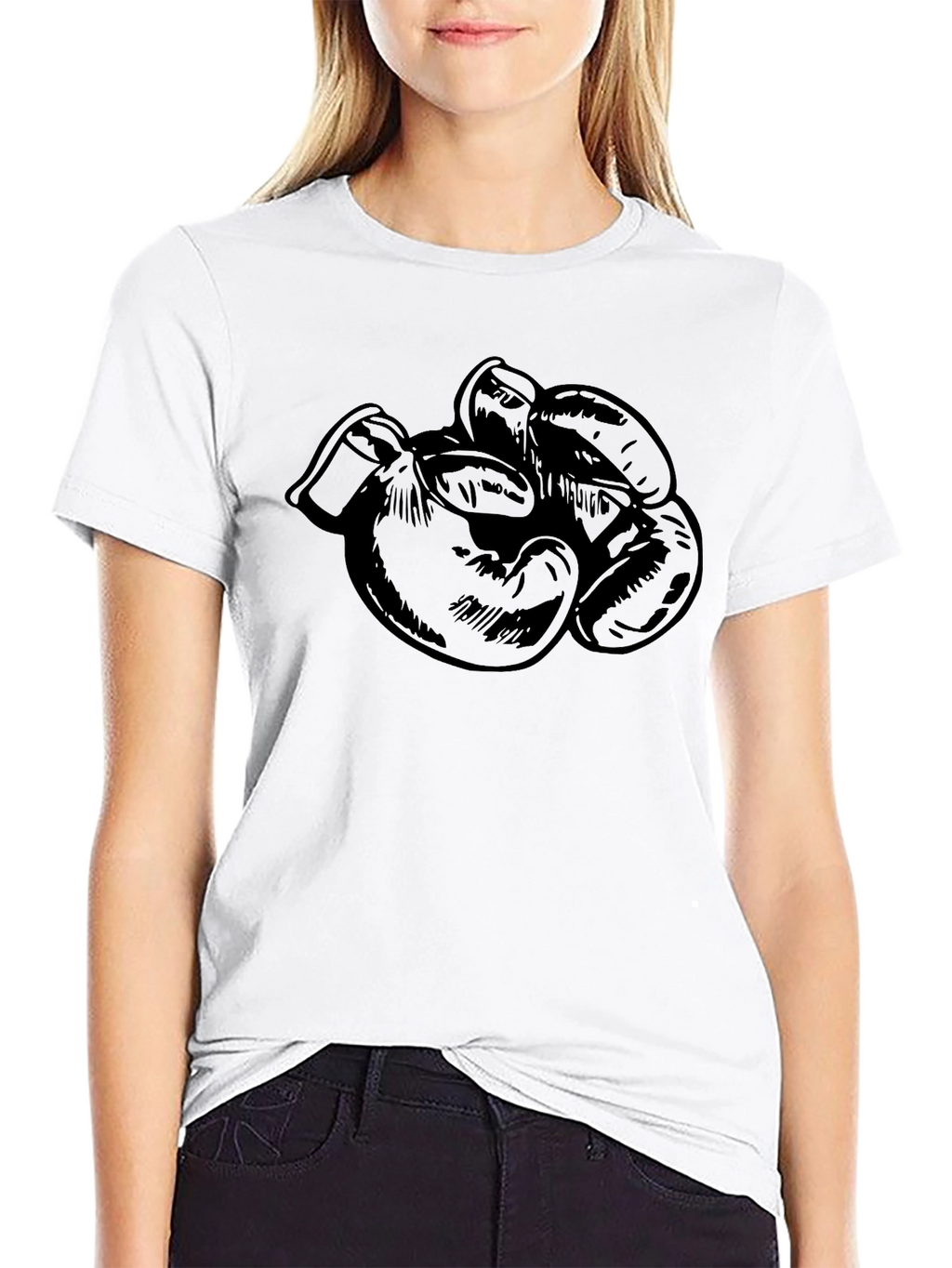 Boxing Gloves Graphic Tee - Classic Style