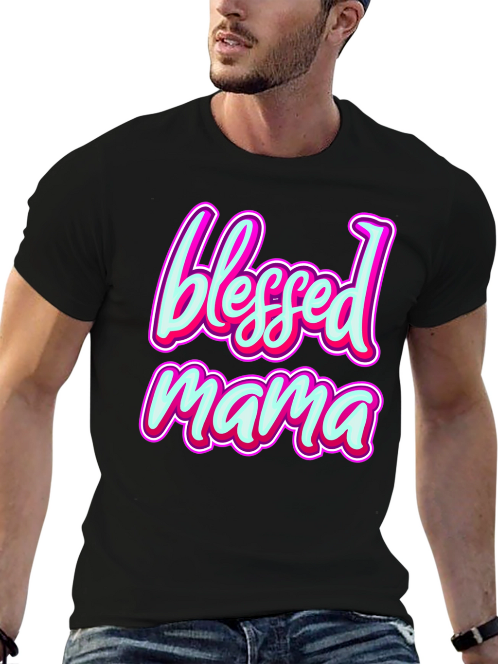 Blessed Mama Graphic Tee - Stylish Comfort Fit