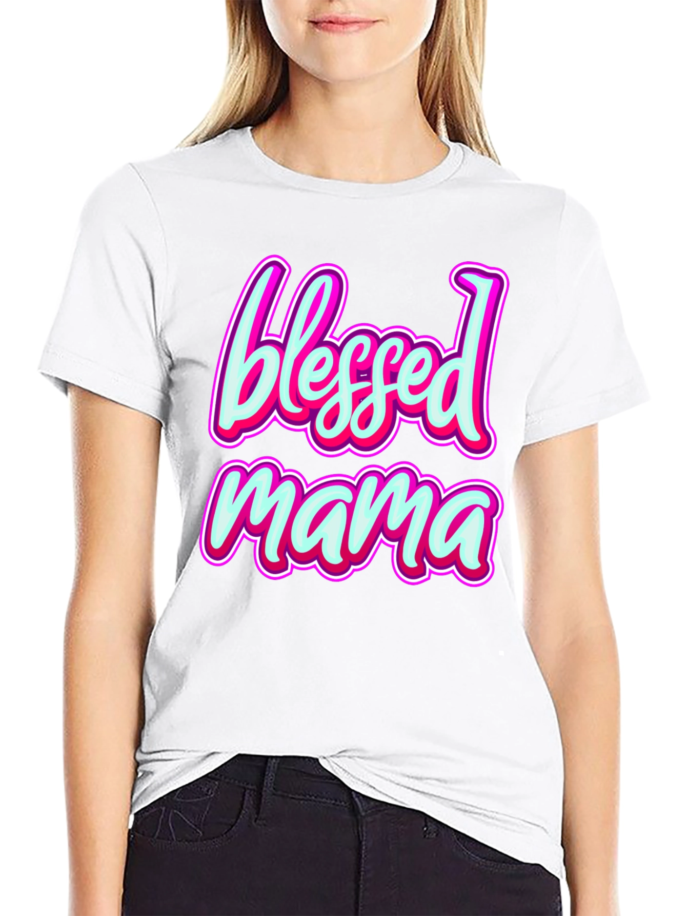 Blessed Mama Graphic Tee - Stylish Comfort Fit