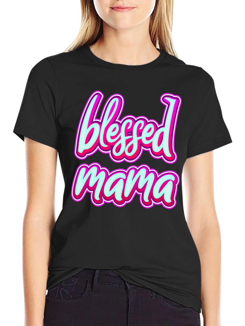 Blessed Mama Graphic Tee - Stylish Comfort Fit