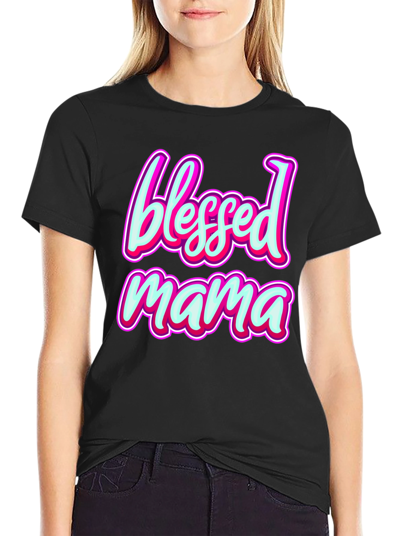 Blessed Mama Graphic Tee - Stylish Comfort Fit