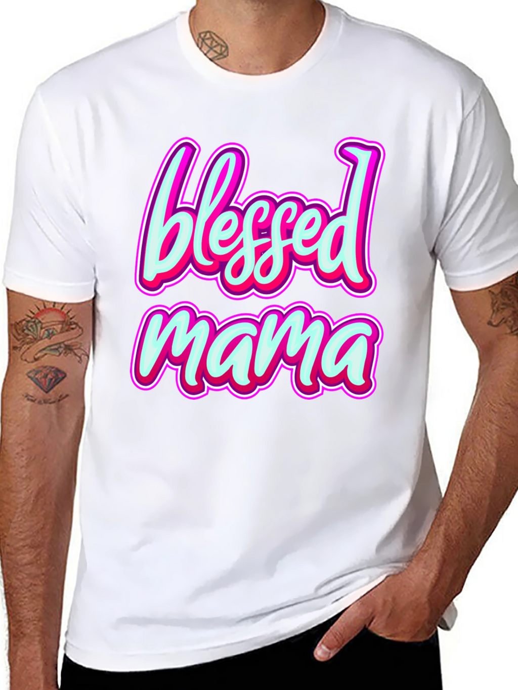 Blessed Mama Graphic Tee - Stylish Comfort Fit