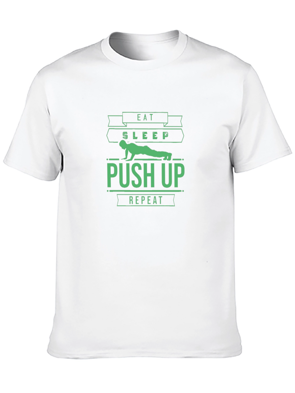 Eat Sleep Push Up Repeat Black T-Shirt