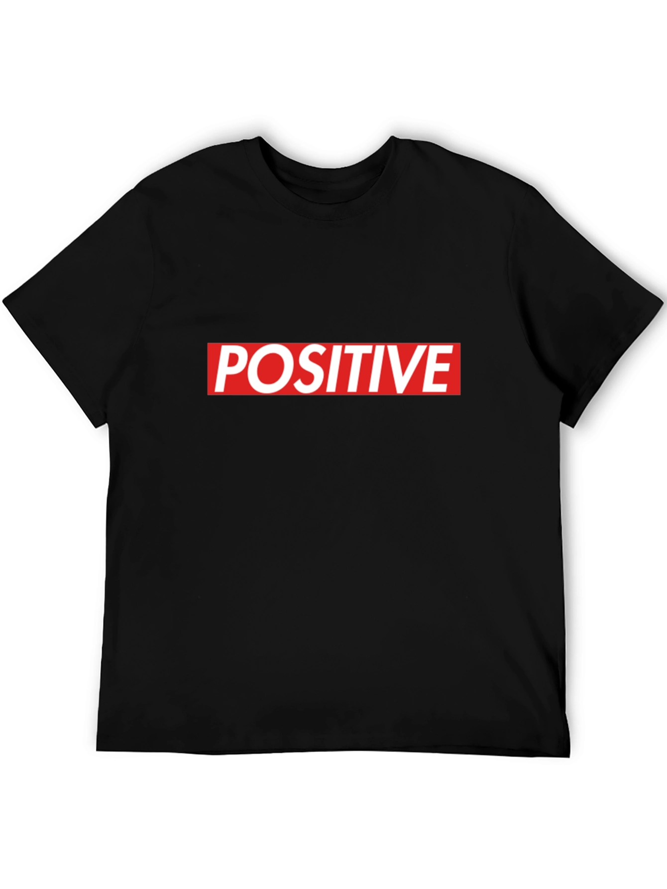 Positive Statement Black Graphic Tee Shirt