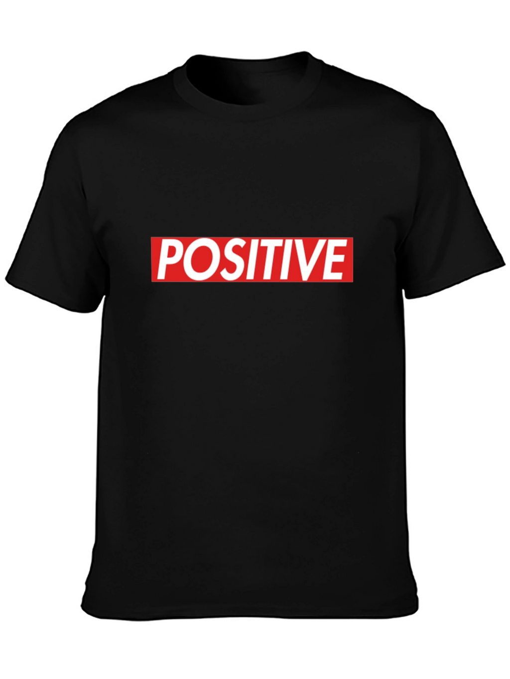 Positive Statement Black Graphic Tee Shirt