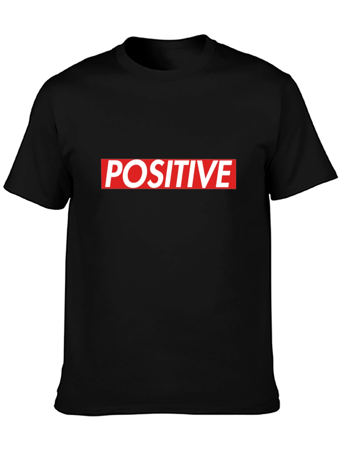 Positive Statement Black Graphic Tee Shirt